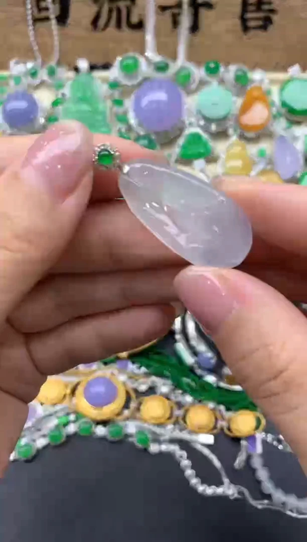 【闪购商品】翡翠颈饰18K金镶嵌66-中国好珍宝