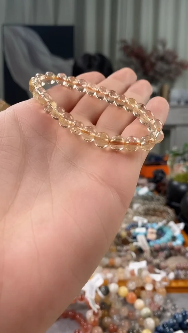 未镶嵌手链水晶天**素金发晶