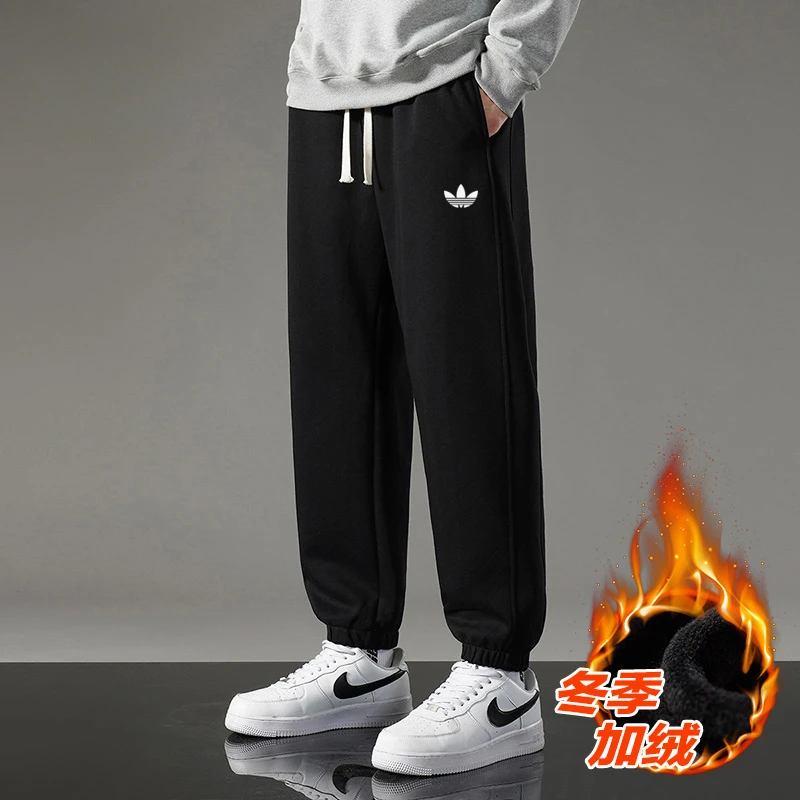 【奥莱撤柜】【抢完下架】棉运动裤长裤冬季微弹卫裤加厚加绒男士绒裤