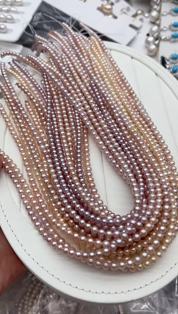 项链未镶嵌淡水珍珠多样性发其一，非无暇