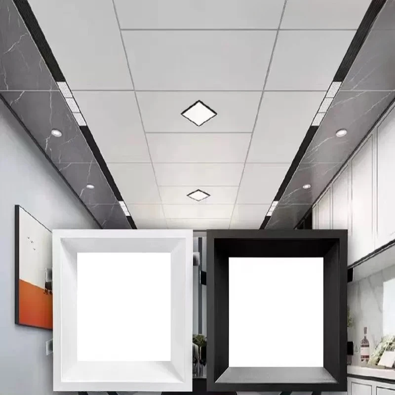 蜂窝大板集成吊顶LED灯19*19小方灯铝弹簧卡扣灯开孔嵌入式蜂窝灯