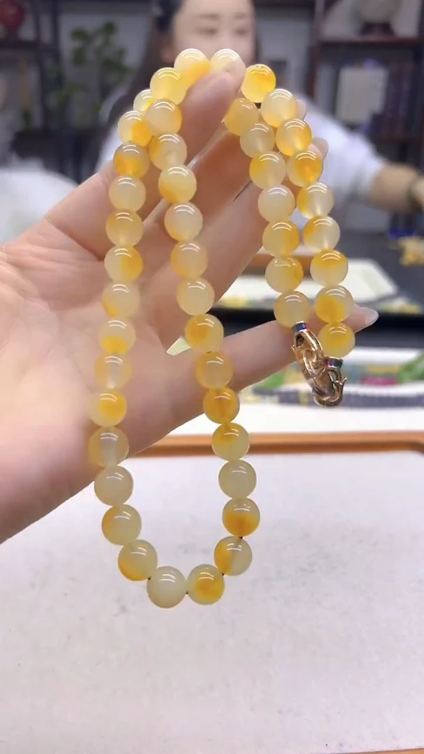 颈饰14K金镶嵌翡翠DIY款X812