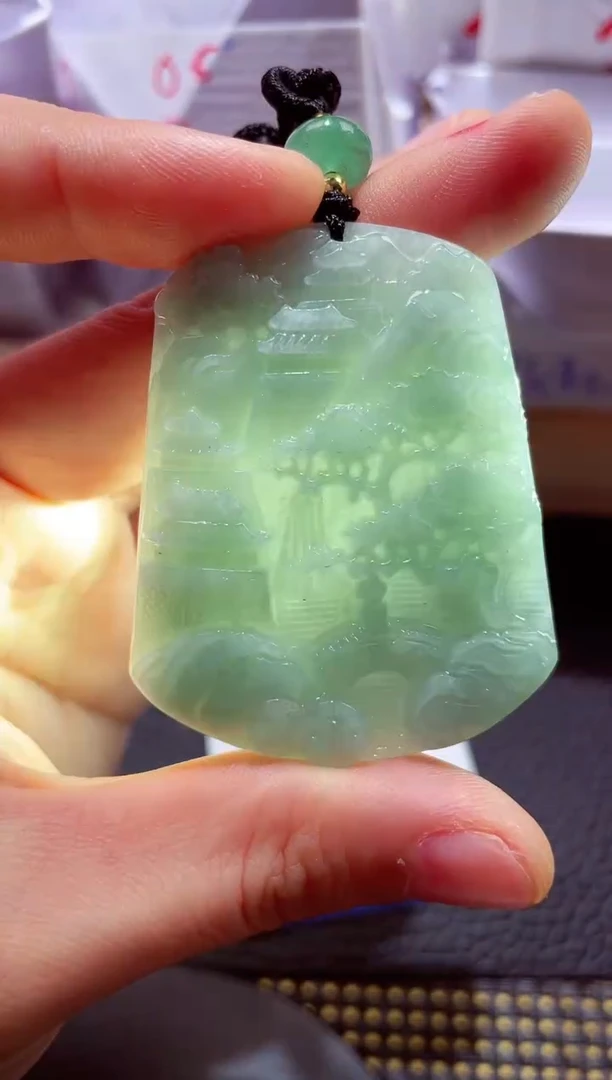 未镶嵌挂件翡翠00008898