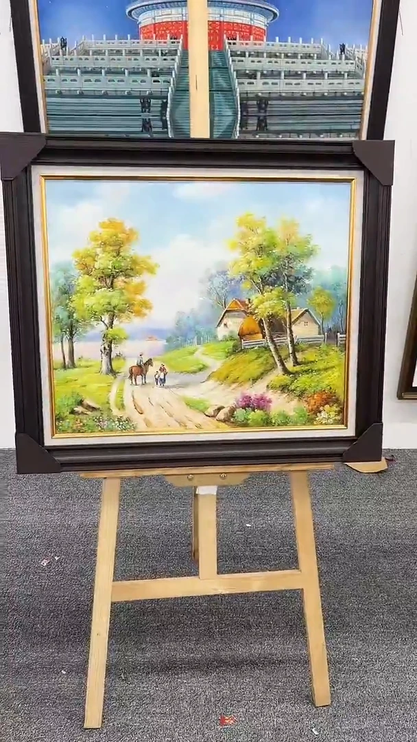 国画吴子逸-50x60-风景-带框-补书