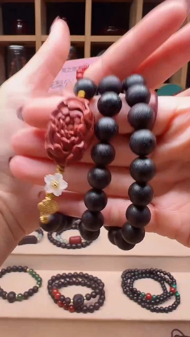 【闪购商品】降真香手串/手链【顺源】降真香软油1.0圆珠牡丹项链