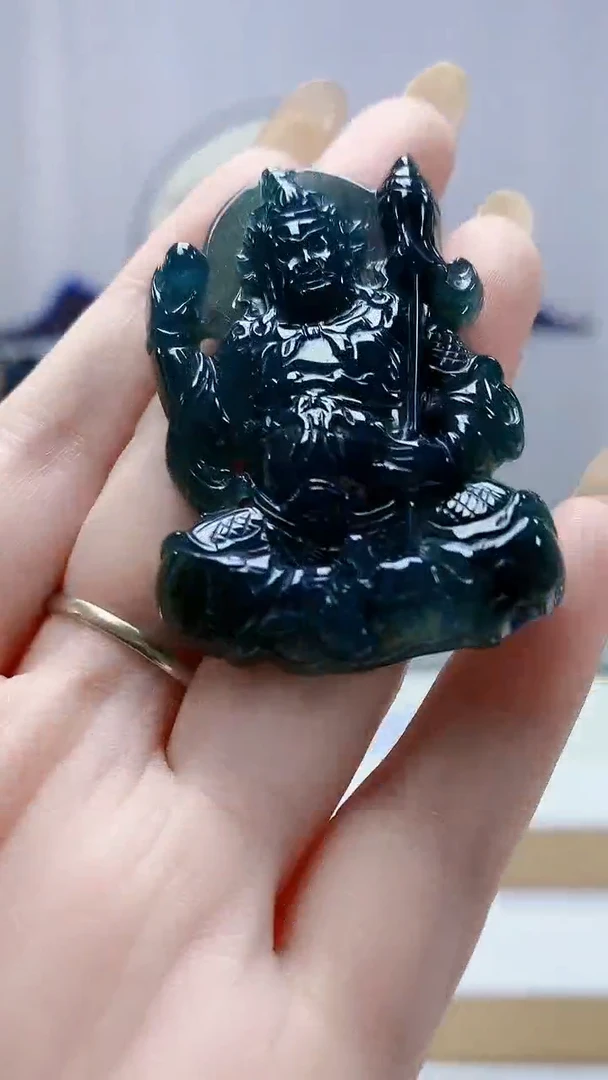 未镶嵌定制翡翠5145DD-毛货挂件74