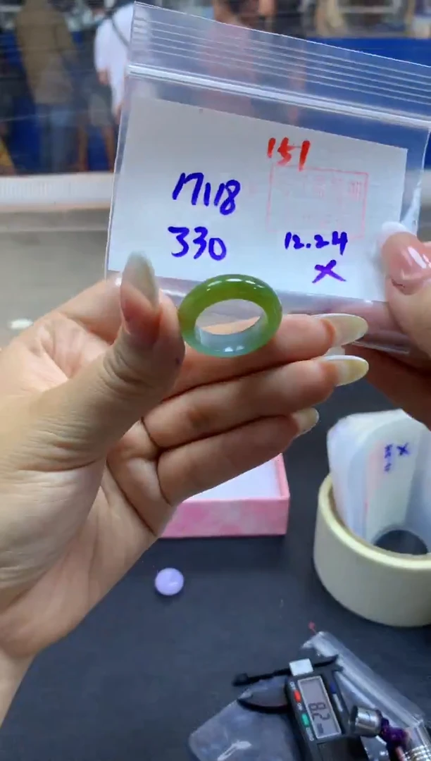 未镶嵌定制翡翠戒圈#330元-毛货需精细抛光