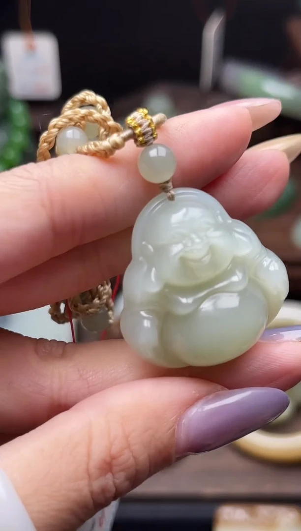 和田玉未镶嵌吊坠(不含链)且末迪克兰 佛公9007997