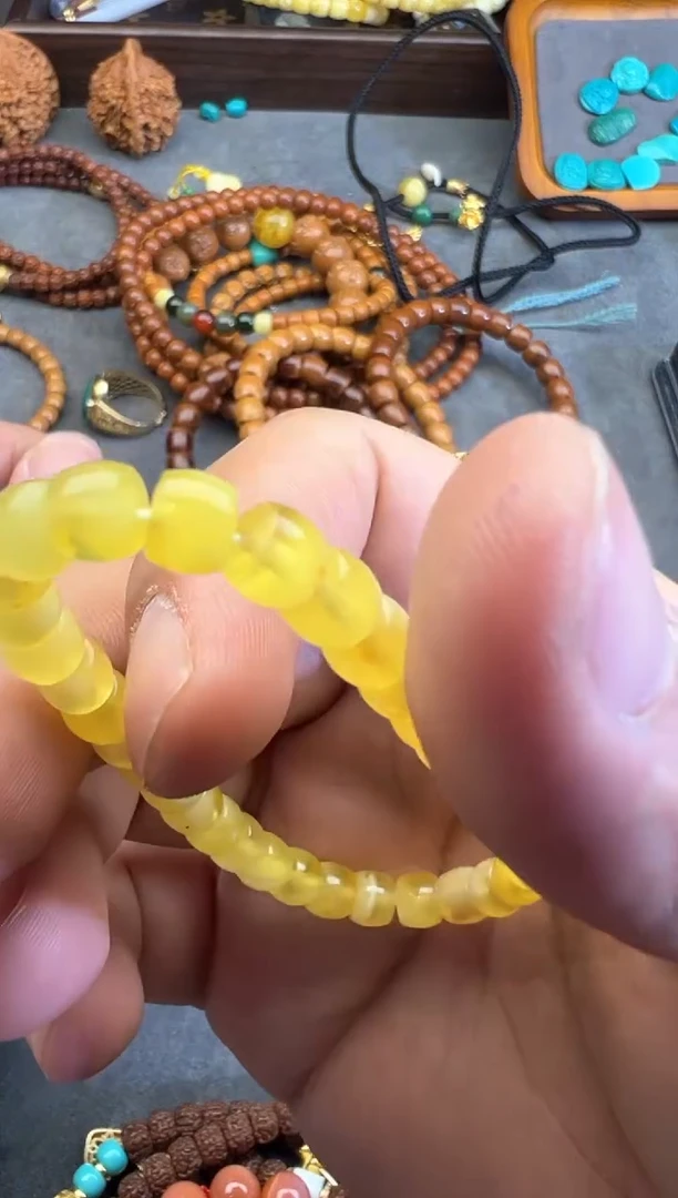 【闪购商品】琥珀手链未镶嵌蜜蜡手串1