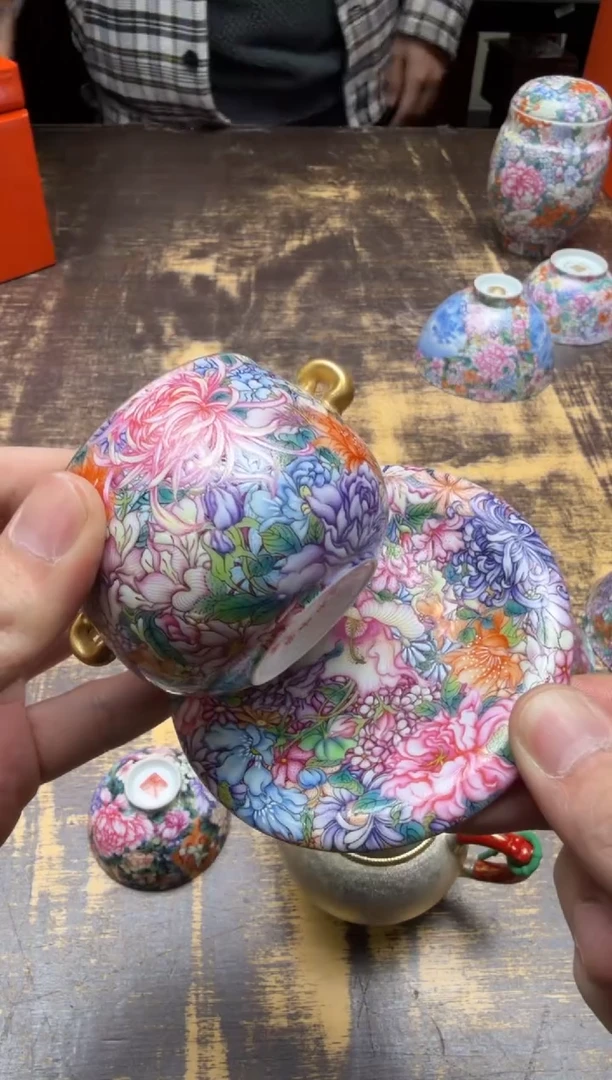茂*米艺林堂 藏珍系列七十周年限定粉彩万花小福福杯（01号）