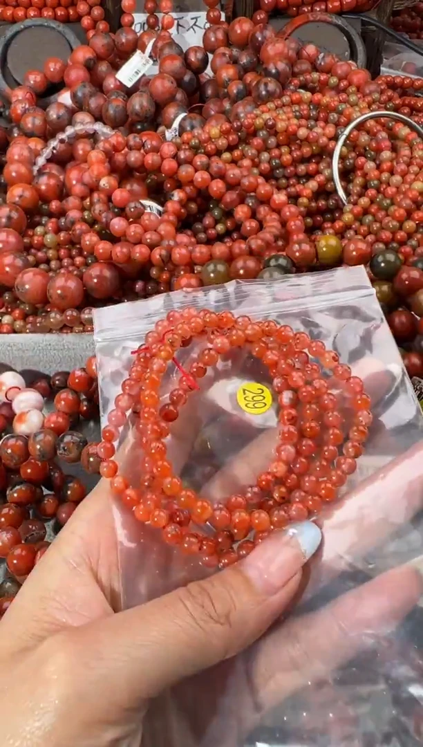 未镶嵌手串南红玛瑙5+