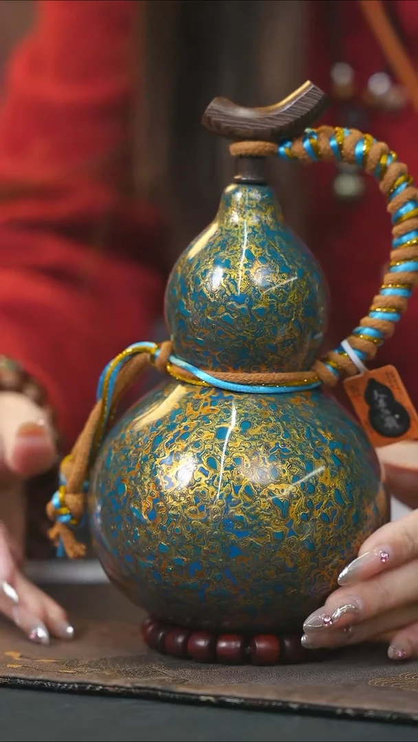 【闪购商品】WR125漆艺酒葫芦不包手串及旋转底座