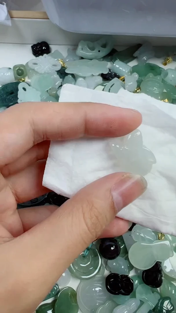 散珠翡翠990号链接，A货翡翠