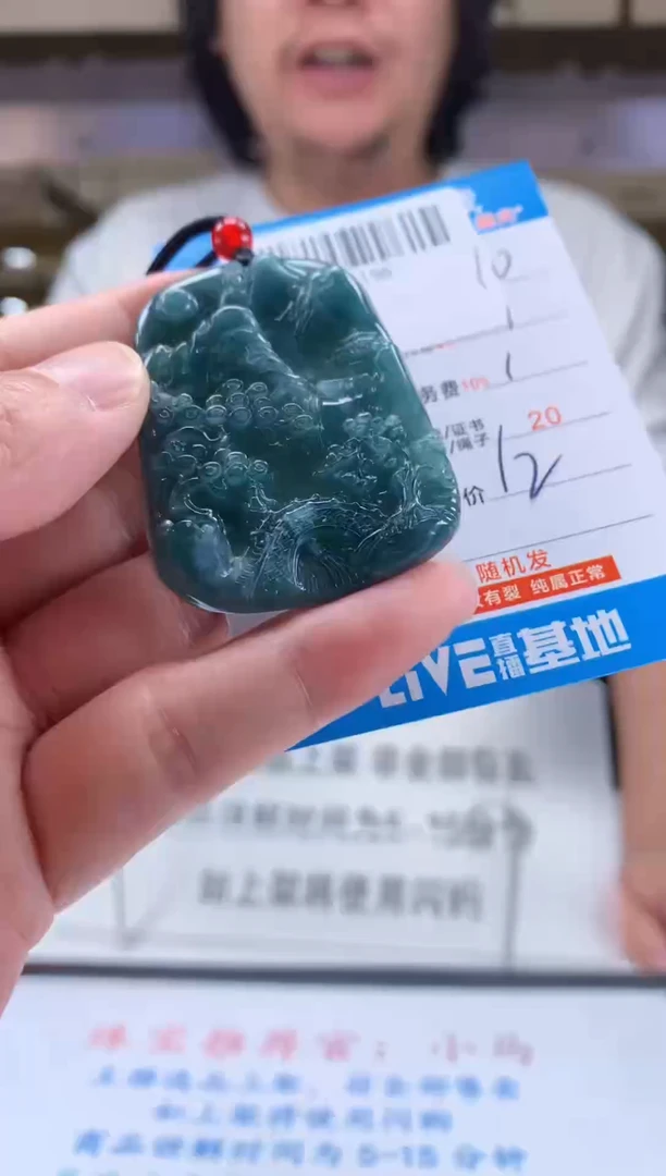 颈饰未镶嵌翡翠天然翡翠A货拍一发一