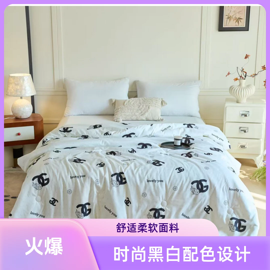 透气柔软凉感夏季化纤被柔软面料午睡毯空调