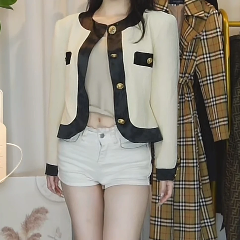 95新 DIOR/迪奥 小香风显瘦短款时尚外套/fy46400女装上衣复古