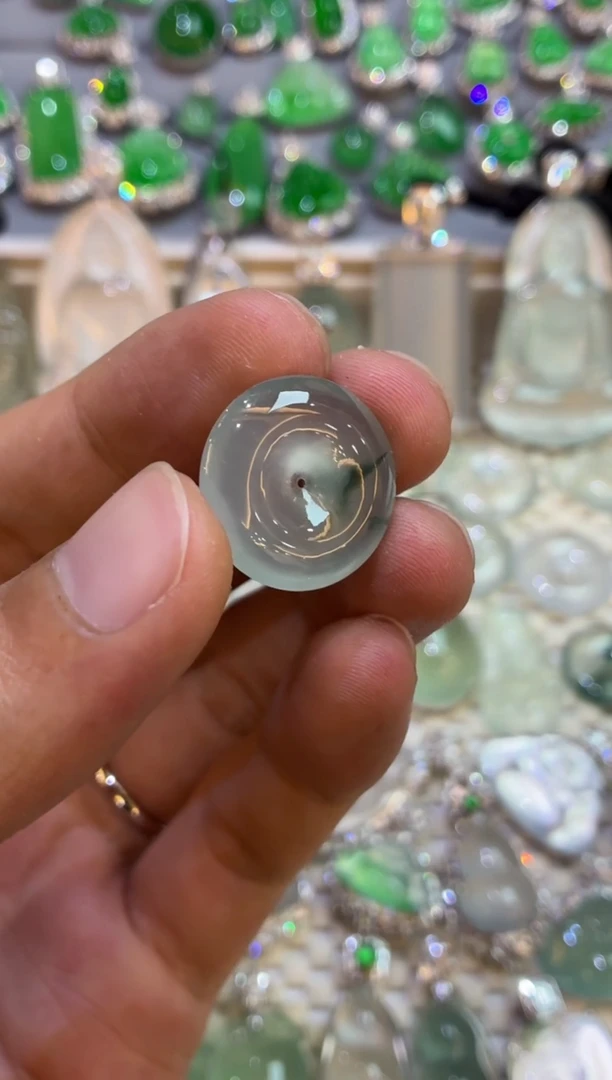 吊坠(不含链)未镶嵌翡翠平安扣