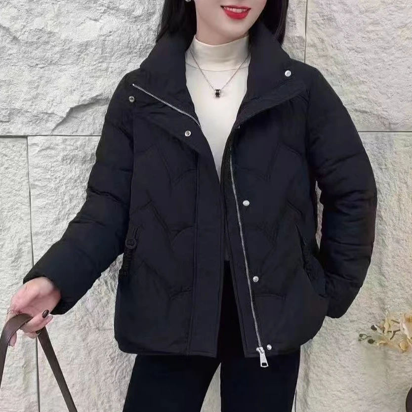 靓衣坊 纯色棉服休闲百搭款