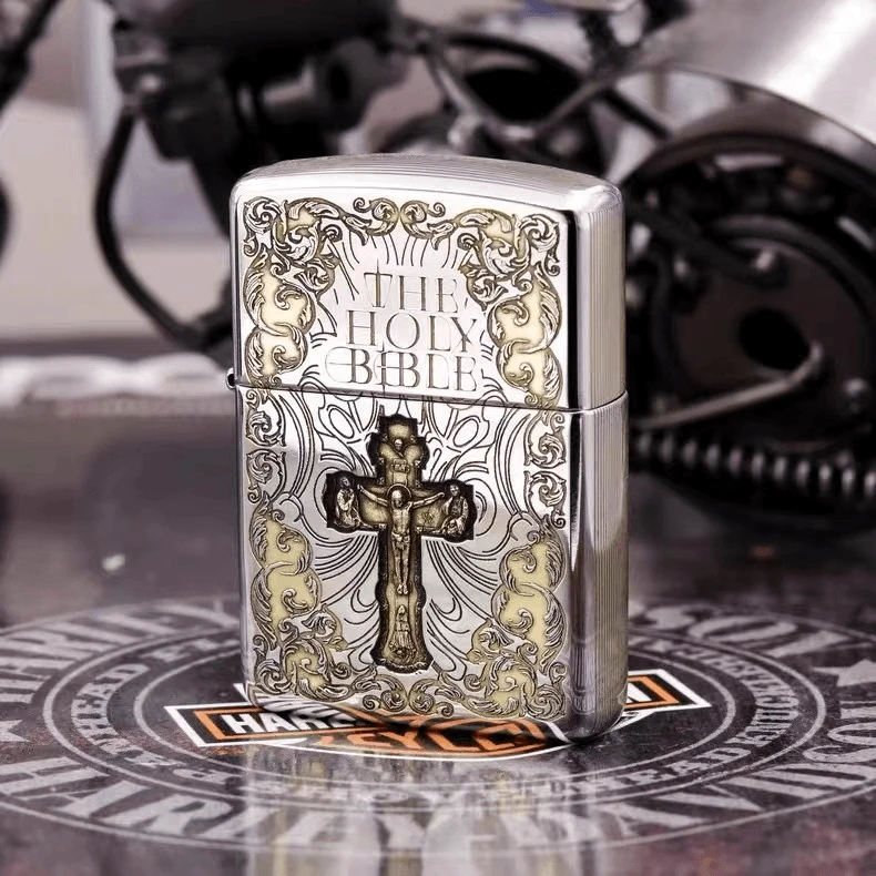 ZIPPO正品打火机-康斯坦丁救赎-金冰双色-个性DY9908FD【佳佳1】