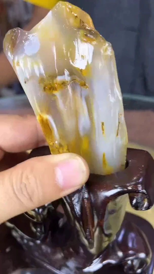未镶嵌珠宝奇石硅化玉缅甸天然树化玉摆件