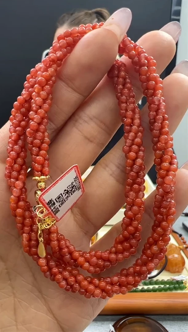 【闪购商品】南红玛瑙颈饰未镶嵌77秒拍号