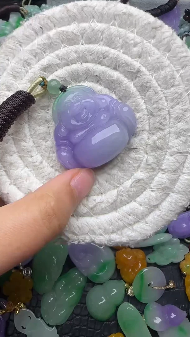 颈饰未镶嵌翡翠缅甸翡翠吊坠