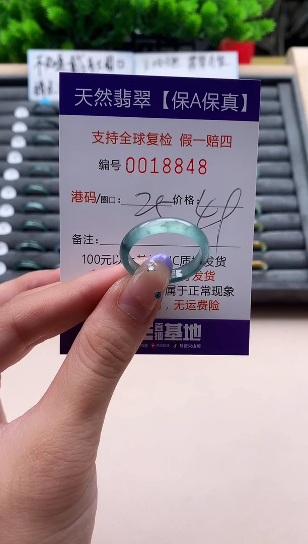 未镶嵌戒指翡翠天然  18848