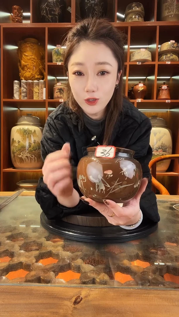 罐云南建水紫陶小茶罐@36