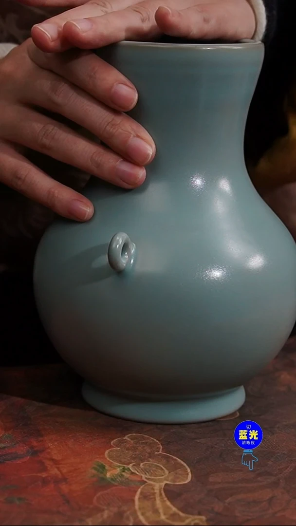 摆件瓷瑕品清凉寺原矿釉双系圆壶0151