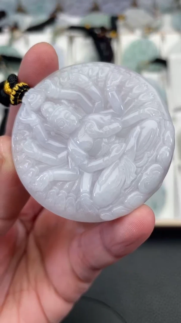 颈饰未镶嵌翡翠天然缅甸翡翠A货258