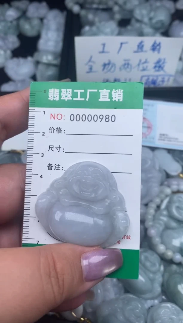 翡翠未镶嵌颈饰天然A货翡翠0980