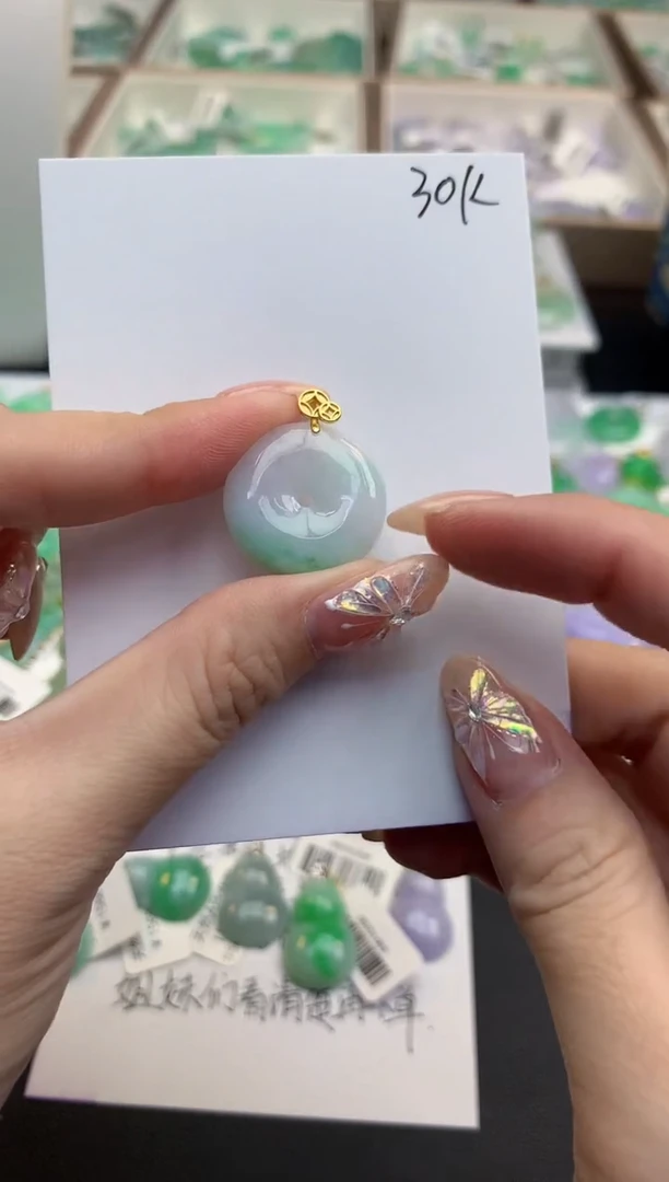 颈饰未镶嵌翡翠天然缅甸A货翡翠