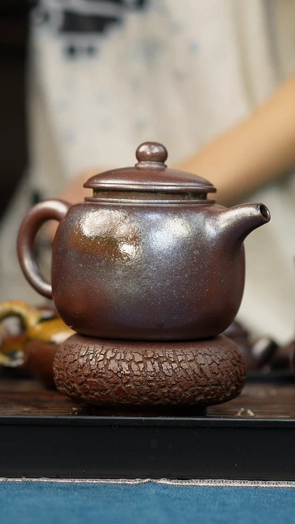 茶壶紫砂柴烧紫砂匏樽500cc