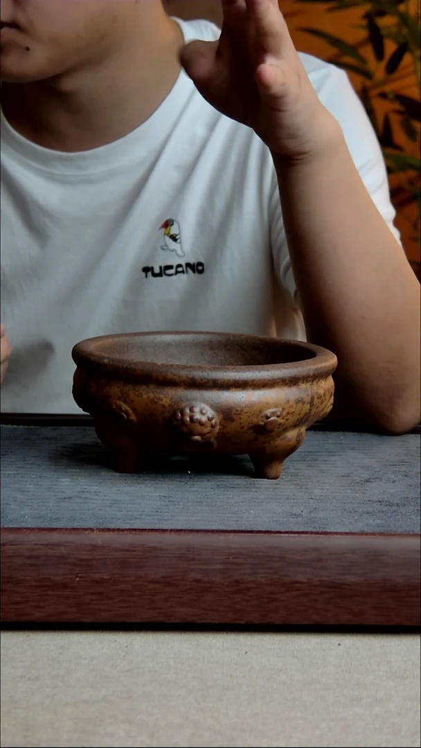 紫砂花盆14*5.5内径紫砂花盆