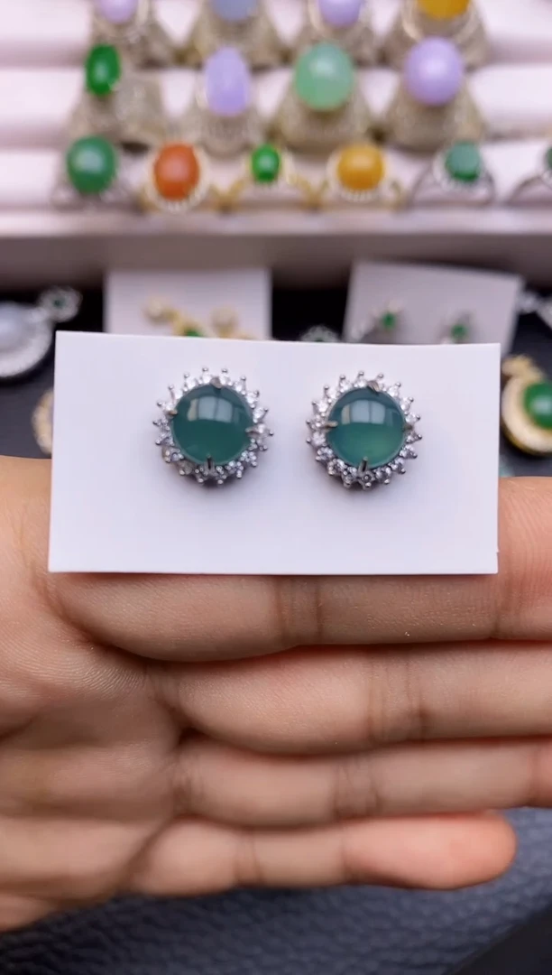 未镶嵌翡翠耳饰5288