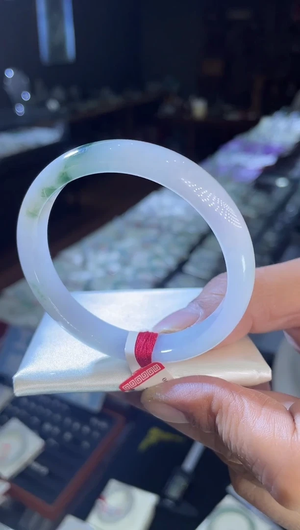 未镶嵌手镯翡翠正圈54-55