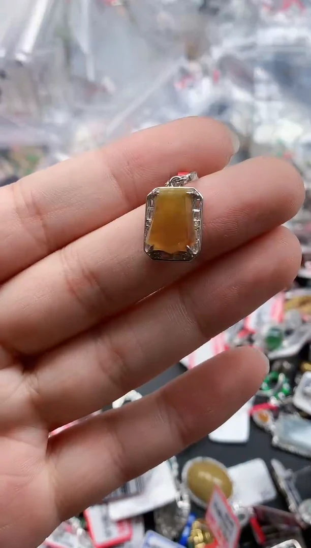 银S925镶嵌戒指翡翠天然A货缅甸翡翠