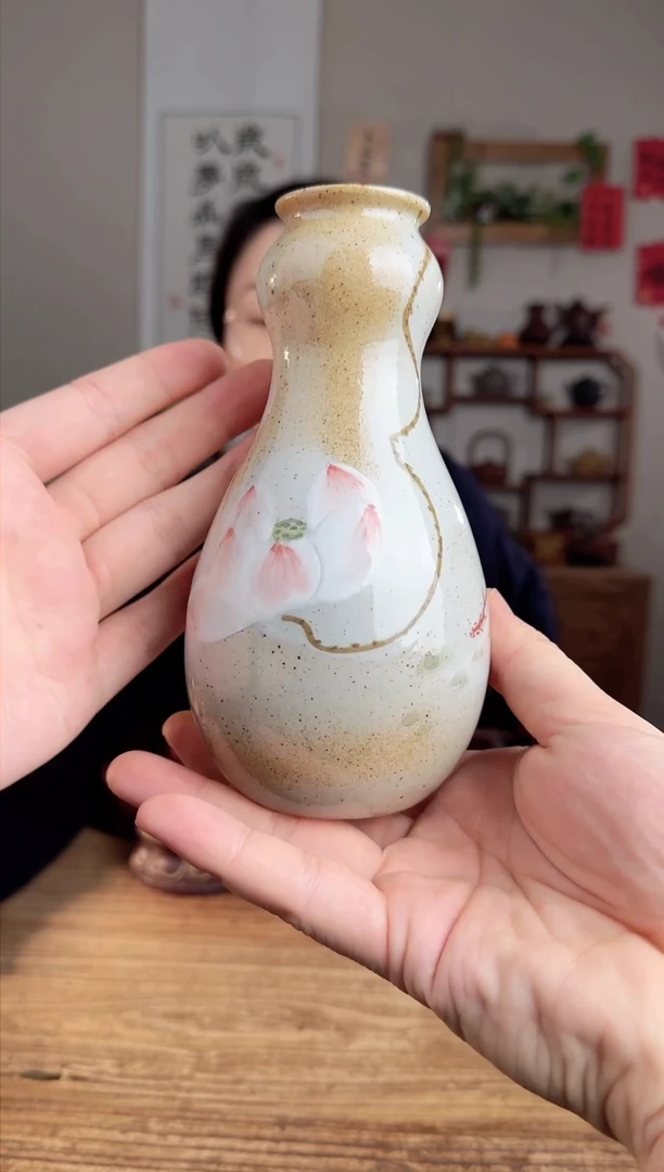 【闪购商品】紫砂茶壶福禄花瓶[瓷]