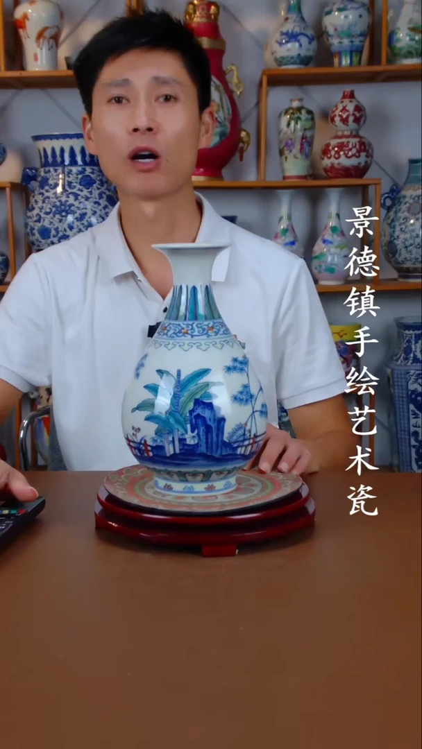 摆件景德镇手工手绘陶瓷摆件43