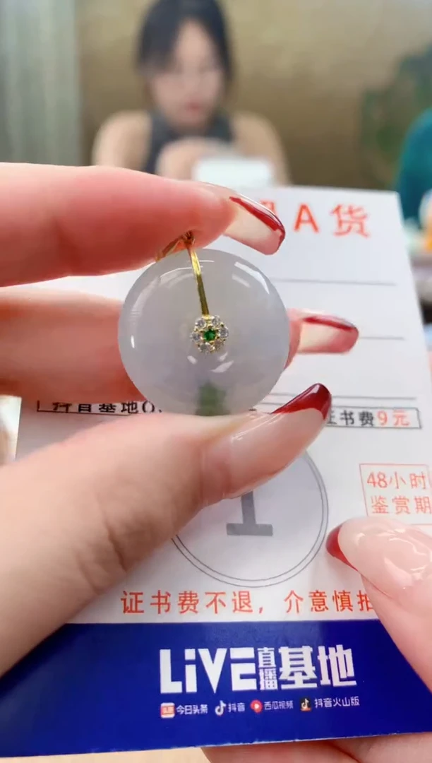 颈饰未镶嵌翡翠天然A货翡翠挂件
