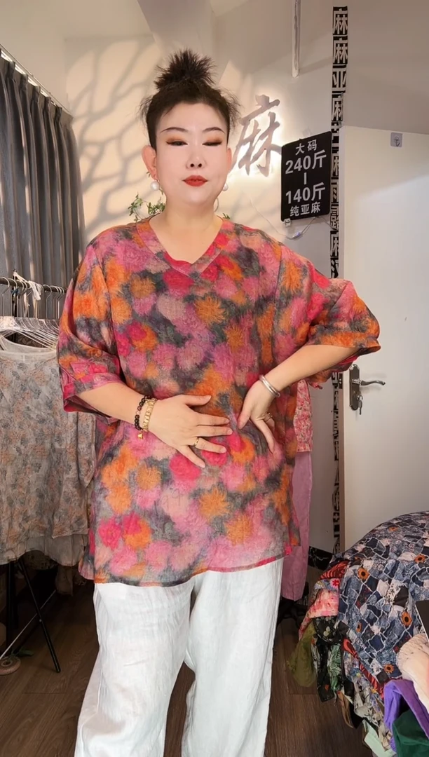亚麻大码女装系列。