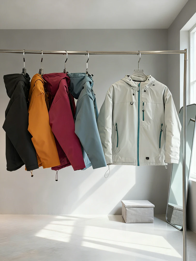 山系户外轻量化工装机能风男女多巴胺配色连帽宽松棉衣夹克外套