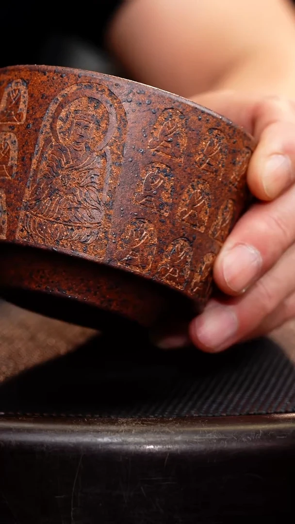 紫砂茶宠宜兴原矿紫砂杯