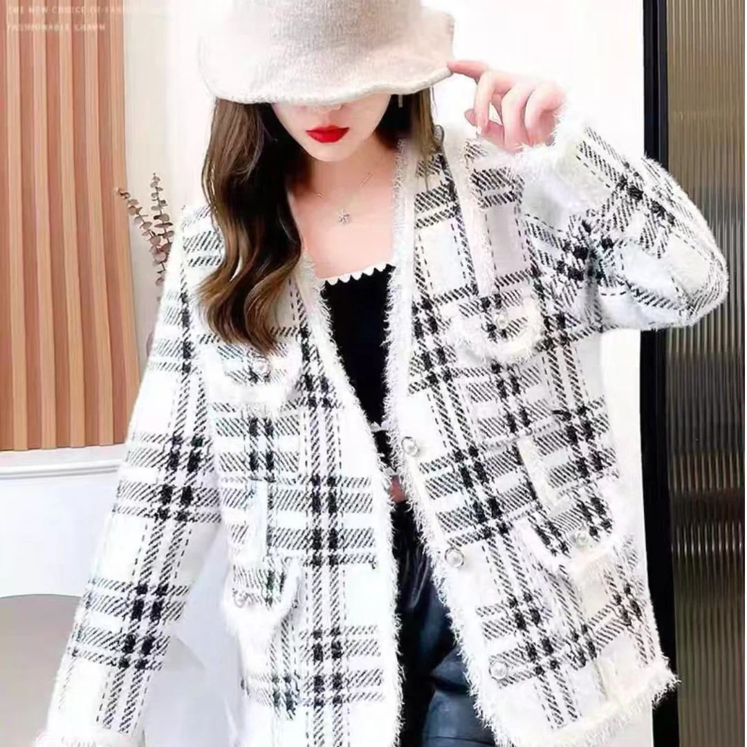 #0107高定时尚气质潮流休闲秋冬百搭女短款外套