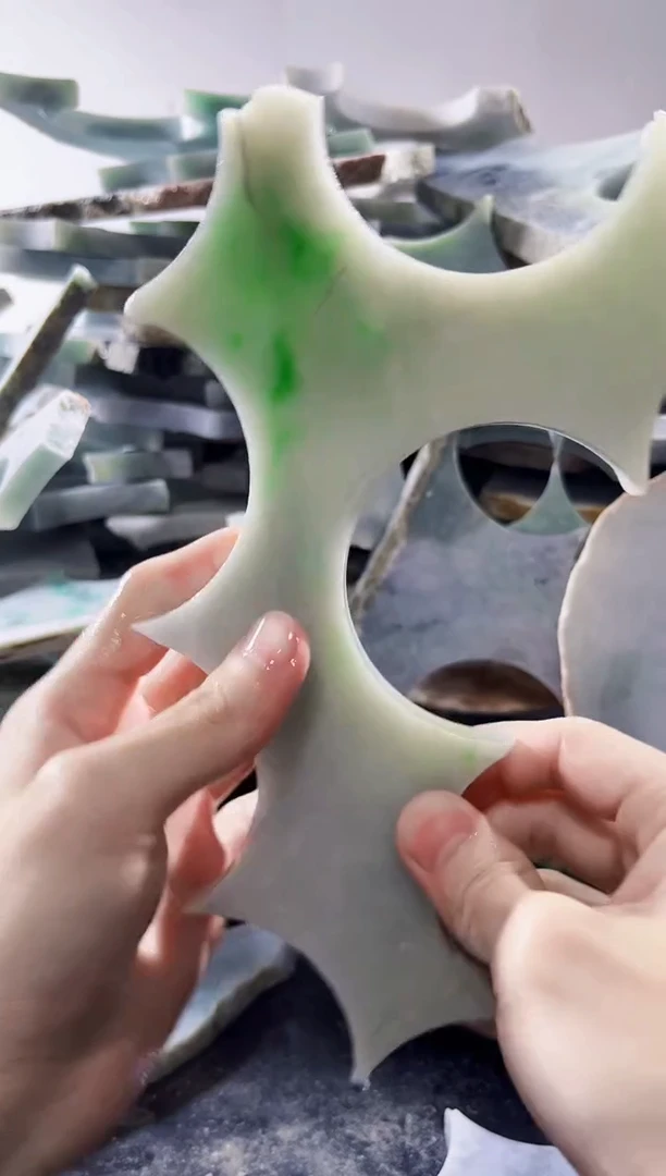 裸石翡翠缅甸翡翠A货文712