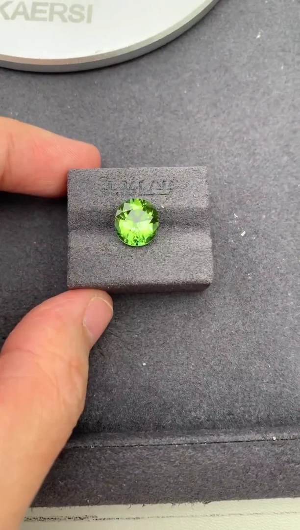 未镶嵌裸石碧玺3.2ct 绿碧玺 定制 BH