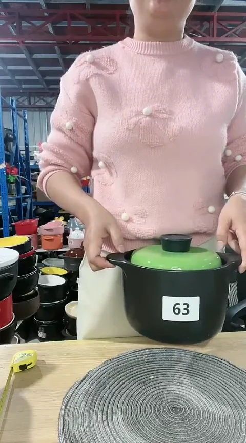 【闪购商品】63瑕疵黑锅带盖不圆孤品