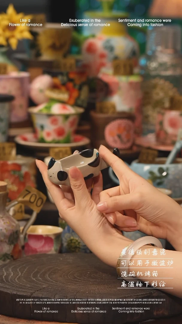 陶瓷景德镇高温釉下彩手工手绘款式