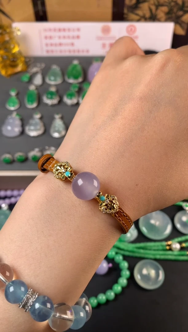 未镶嵌手链玛瑙/玉髓腕带