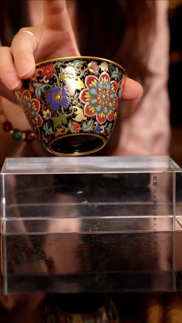 瓷片景德镇斌芬陶瓷严选/溢珍堂百花含英小杯